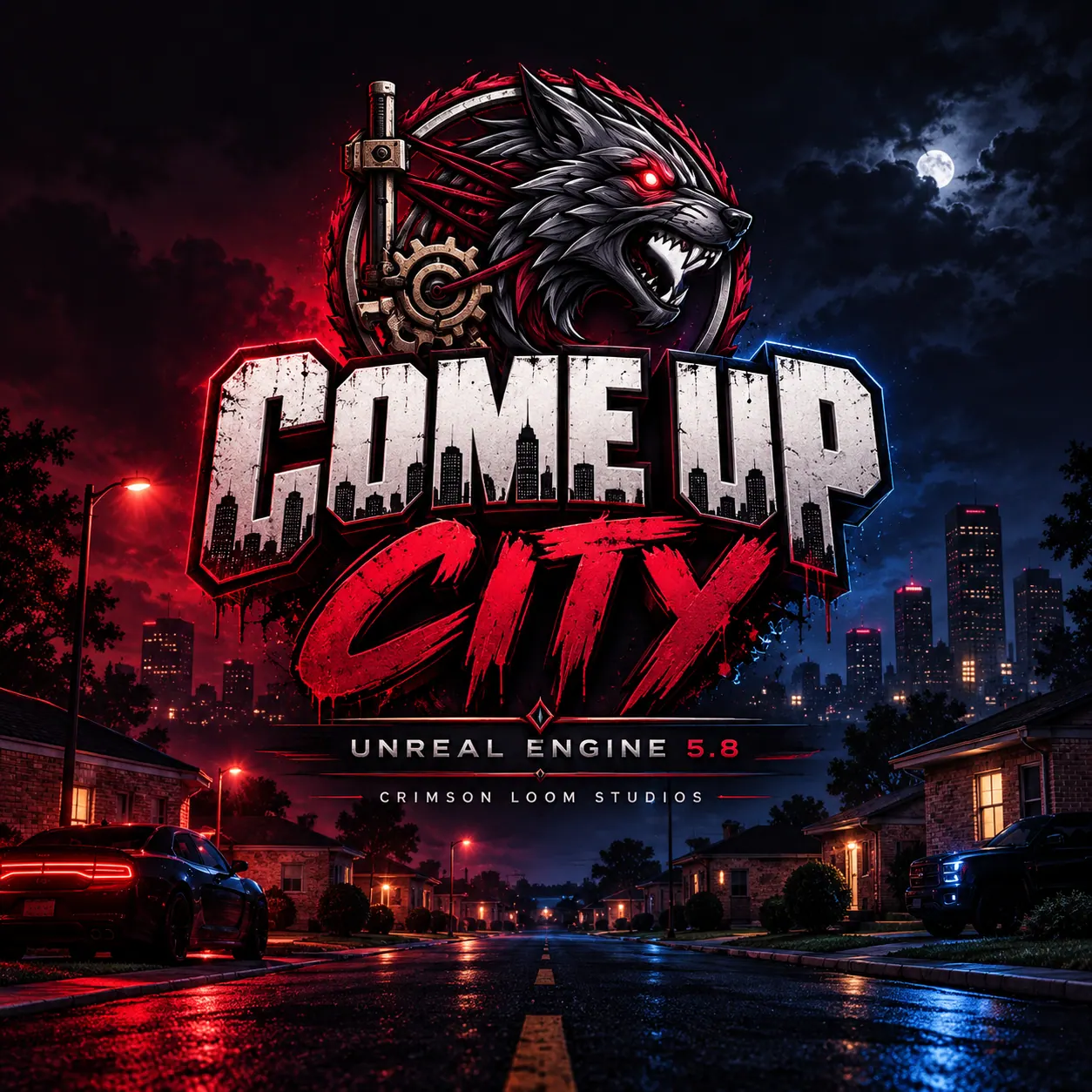 Cinematic Come Up City urban environment artwork